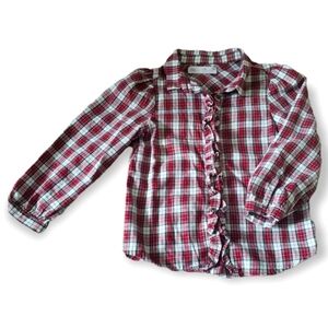 Zara size 6 girls button down shirt